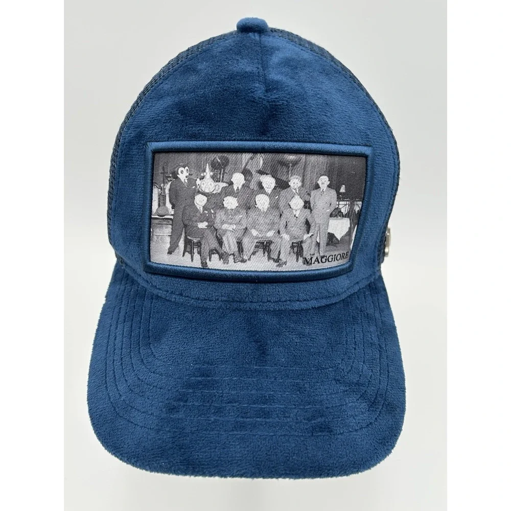 Maggiore‎ Blue Velvet Trucker Hat Designed In Sweden Quiet Luxury Old Money
